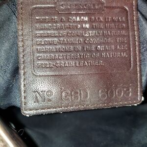 Vintage Coach Full-Grain Leather Bag in Rich Brown